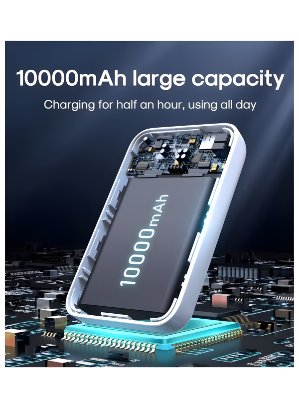 ⁦• Power Bank Joyroom 10000Mah magnetic W020⁩ - الصورة ⁦3⁩